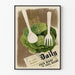 Vintage-Poster Eat Greens für gesunde Wanddekoration