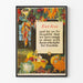 Vintage-Poster Eat Less – Wanddekoration mit Gemüse und Obst
