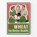 Vintage-Poster Gesundheitsförderung – Essen Sie Getreide für eine Bessere Gesundheit