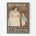 Vintage-Poster „Eet Brood“ für köstliche Wanddekoration