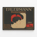 Vintage-Poster Ehlermann - Stilvolle Damenhüte — gerahmtes Bild an der Wand