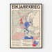 Historischer Kartenposter – Ein Jahr Krieg in Europa 1939-1940