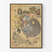 Japanisches Vintage-Kunstposter zur Dekoration