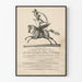Vintage-Reiter-Illustrations-Poster Luftige Wanddekoration