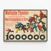 Vintage-Poster Walhalla-Theater - Künstlerische Wanddekoration — gerahmtes Bild an der Wand