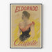 Vintage-Poster Eldorado Clairette elegante Wanddekoration