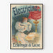 Vintage-Poster Elektrische Beleuchtung im Luxusstil