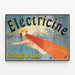 Vintage-Poster Luxusbeleuchtung für Wanddekoration — gerahmtes Bild an der Wand