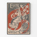 Eleganter Dekorationsposter im Jugendstil