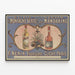 Vintage-Poster Elixir der Grünen Bergquelle und Nektar der Mandarinen — gerahmtes Bild an der Wand