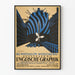 Vintage-Poster der englischen Ausstellung 'Englische Graphik' 1923