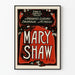 Vintage-Poster Mary Shaw, Emotionale amerikanische Schauspielerin