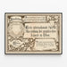 Vintage-Poster der Internationalen Ausstellung für Graphische Kunst in Wien 1883 — gerahmtes Bild an der Wand