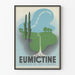 Vintage-Werbeplakat Eumictine für Harnwege