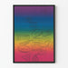 Buntes Vintage-Poster mit Reisepassstempeln