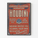 Vintage-Poster Houdini Europas eclipsierende Sensation