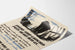 Dekoratives Vintage-Poster mit Schiffen und Munition