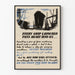 Dekoratives Vintage-Poster mit Schiffen und Munition