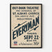 Vintage-Poster für das Freilichttheater Everyman in Hollywood