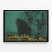 Vintage-Poster Exzentrischer Club – Retro- und geheimnisvolle Wanddekoration — gerahmtes Bild an der Wand