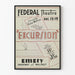 Vintage-Poster "Excursion Federal Theatre" von Victor Wolfson