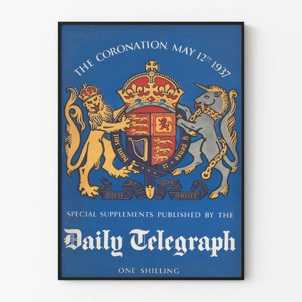 Vintage-Poster Daily Telegraph - Krönung Georg VI. 1937
