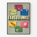 Vintage-Werbeplakat Exosulfonyl Wanddekoration