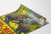 Vintage-Poster Entdecker der Welt mit Elefanten in der freien Natur