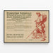 Vintage-Poster der Nationalen Ausstellung verletzter Künstler und Gefangener 1915 — gerahmtes Bild an der Wand