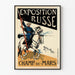 Vintage-Poster Russische Ausstellung Champ-de-Mars Wanddekoration