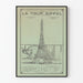 Vintage-Poster der Weltausstellung 1889 - Der Eiffelturm