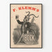 Vintage-Poster F. Klemm's Bock mit anthropomorpher Ziege