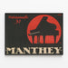 Vintage-Poster Klavier F. Manthey & Co Potsdamerstr. 31 — gerahmtes Bild an der Wand