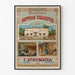 Vintage-Werbeplakat einer ägyptischen Zigarettenfabrik F. Syrowatka