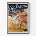 Vintage-Poster Falcon - Wanddekoration im alten Fahrradstil des Jugendstils