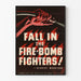Vintage-Poster Feuerwehrleute Feuer und Bombe