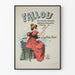 Vintage-Poster Fallou Künstlerische Wanddekoration