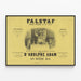 Vintage-Falstaff-Poster Opernkomödie – Klassische Wanddekoration — gerahmtes Bild an der Wand