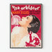 Vintage-Filmplakat Fatal Lady – Retro-Kino-Wanddekoration