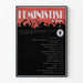 Dekoratives Poster Feministische Abend - Thematisches Poster Feminismus