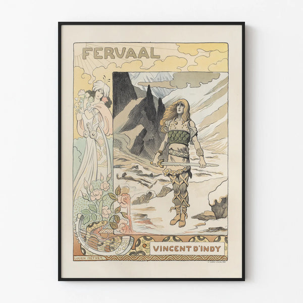 Jugendstil-Poster Fervaal von Vincent d'Indy von Lucien Métivet