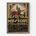 Vintage-Poster vom Musikfestival Straßburg 1932