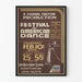 Poster Festival of American Dance – Vintage-Theater-Wanddekoration