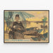 Vintage-Poster Fête des Filets Bleus de Concarneau – Meeresdekorationswandkunst — gerahmtes Bild an der Wand