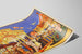 Vintage-Poster Jahrmarkt-Animation und Farben — Ansicht des Kunstwerks