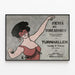 Vintage-Poster Fiesta der Toreros Spanisches Karneval — gerahmtes Bild an der Wand
