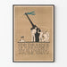 Vintage-Poster für patriotische Rekrutierung in der Marine
