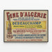 Vintage-Poster Feine Algerische Weinbrand - Vintage Wanddekoration — gerahmtes Bild an der Wand