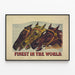 Fein-Kunst-Poster Rennpferde - Das Beste der Welt — gerahmtes Bild an der Wand