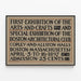 Vintage-Poster Erste Ausstellung Arts & Crafts Boston 1897 — gerahmtes Bild an der Wand